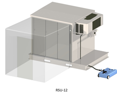 The RSU-12 shown with optional Screening Vestibule.